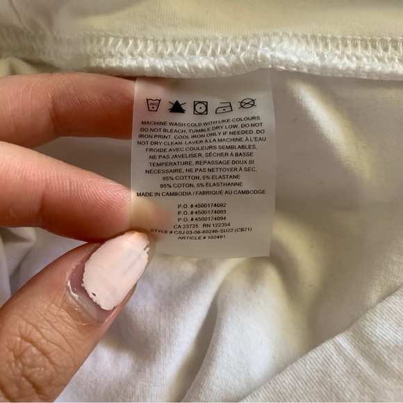 TnAction Atmosphere Hi-Rise 5" Short in White - Picture 5 of 5